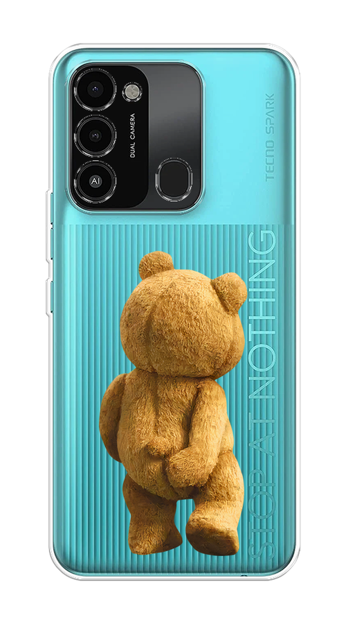 

Чехол на Tecno Spark Go 2022/8С/9 "Медвежья спина", Коричневый;прозрачный, 301350-1