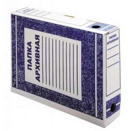 Папка архивная картон Ек.ВОС серая