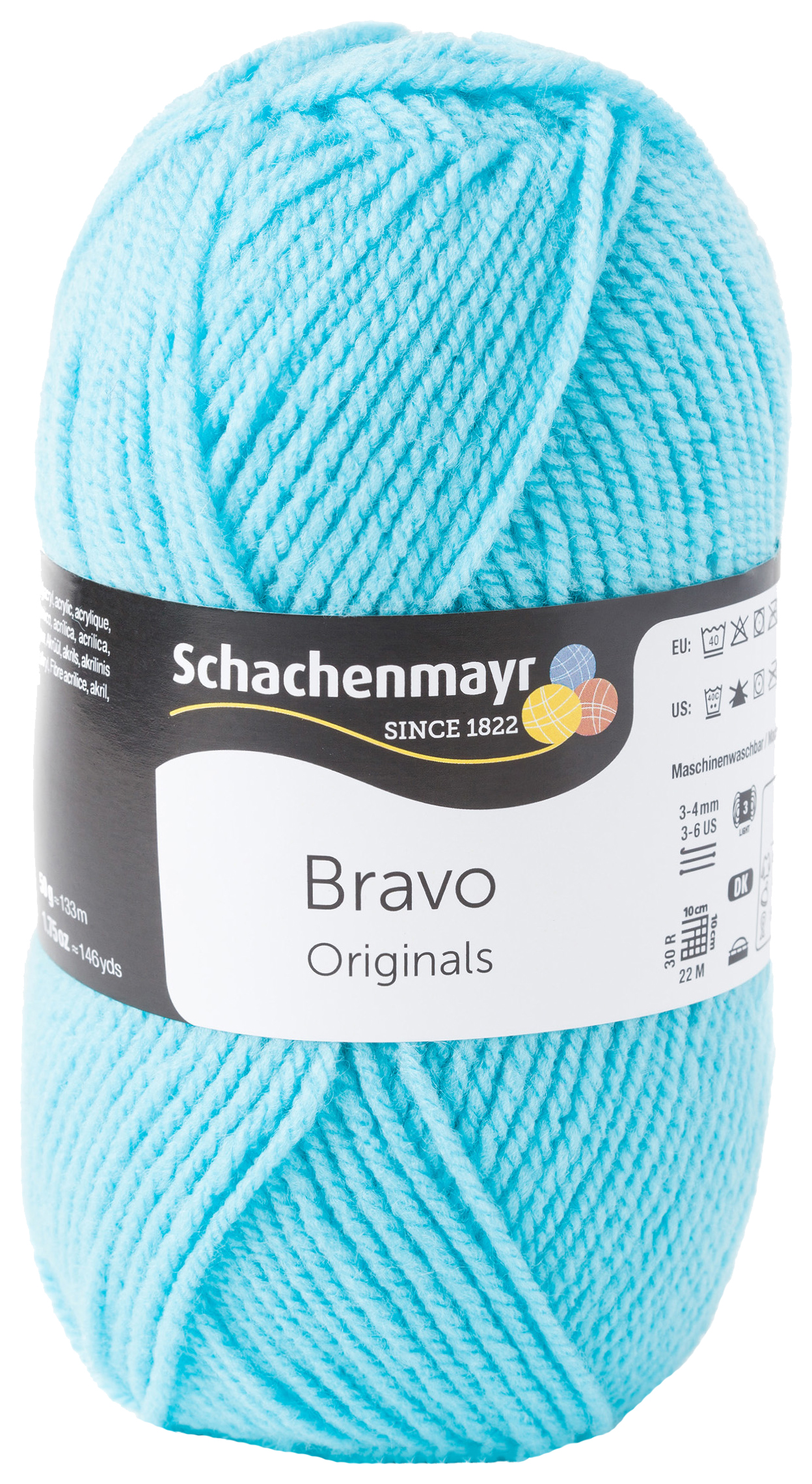 

Пряжа для вязания SCHACHENMAYR 9801211 Bravo original (08324, turkis, бирюзовый), Bravo