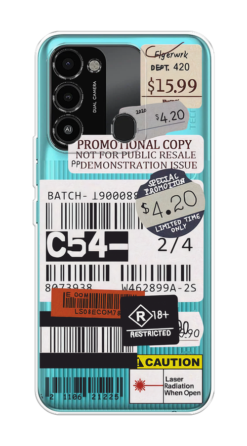 

Чехол на Tecno Spark Go 2022/8С/9 "Flight to Paris", Серый;бежевый, 301350-1