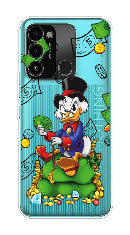 

Чехол на Tecno Spark Go 2022/8С/9 "Scrooge Richness", Черный;синий;зеленый, 301350-1
