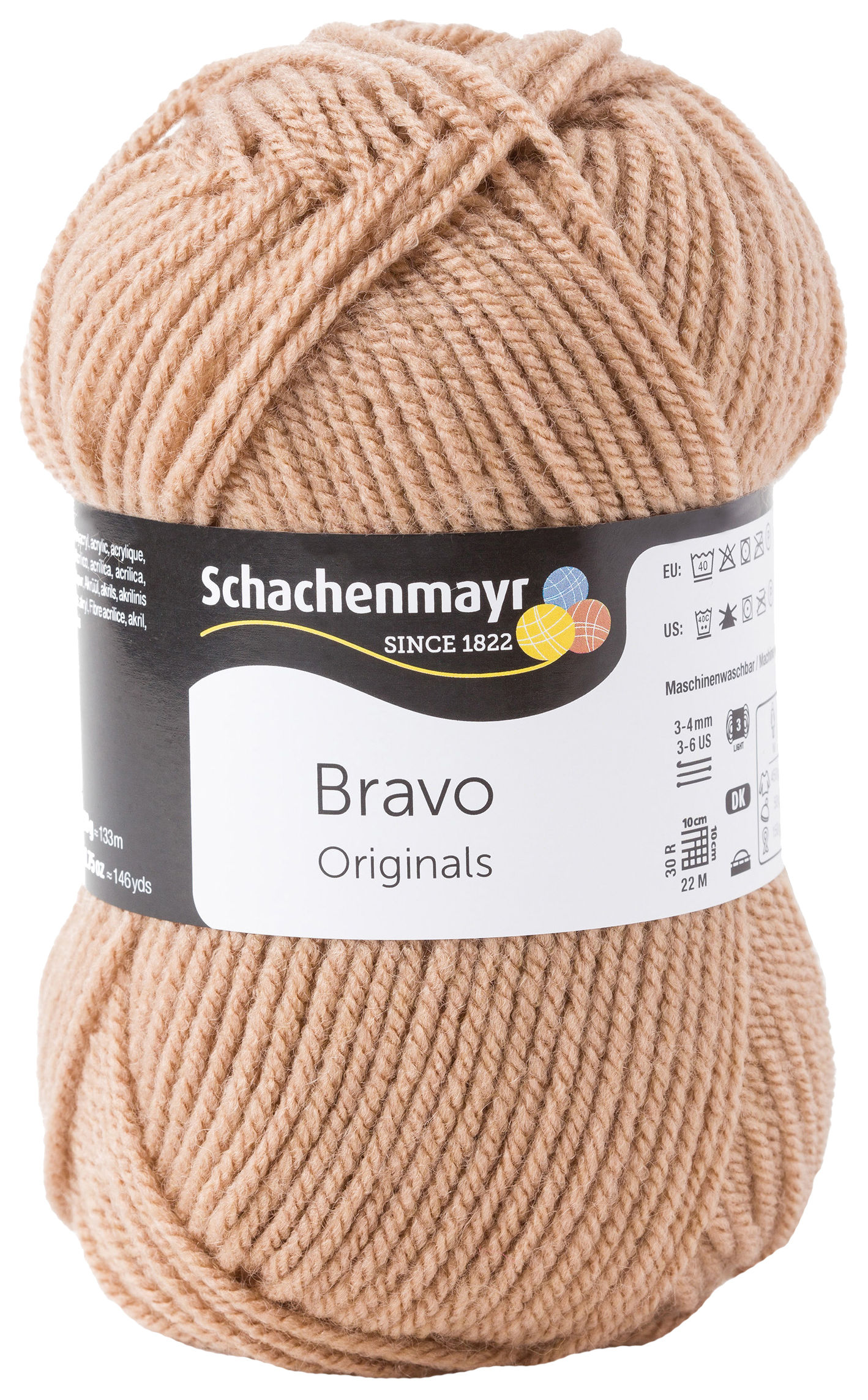 

Пряжа для вязания SCHACHENMAYR 9801211 Bravo original (08312, beige, бежевый), Bravo