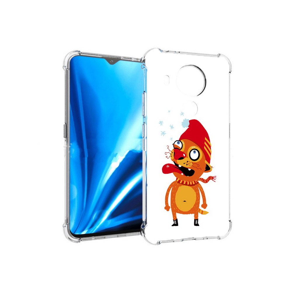 

Чехол MyPads Tocco для Nokia 5.4 Зимний кот (PT156621.100.88), Прозрачный, Tocco