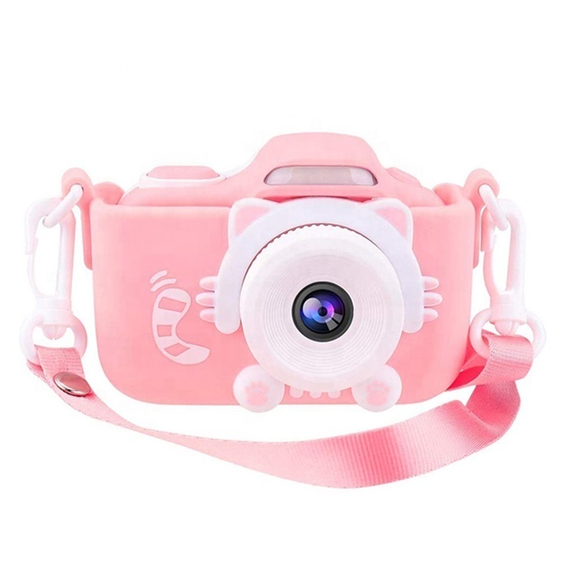 Детский цифровой фотоаппарат GOODSTORAGE Fun Camera Kitty, розовый 4k 8mp imx415 poe af lens ip camera live streaming full colors night vision push video to youtube facebook vimeo by rtmp onvif