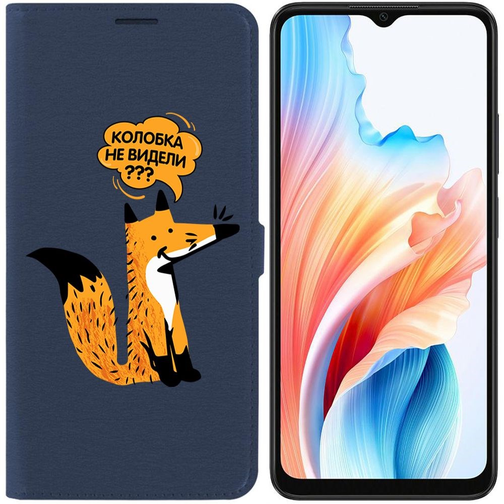 

Чехол-книжка Krutoff Eco Book для Oppo A38 4G Лиса (синий)