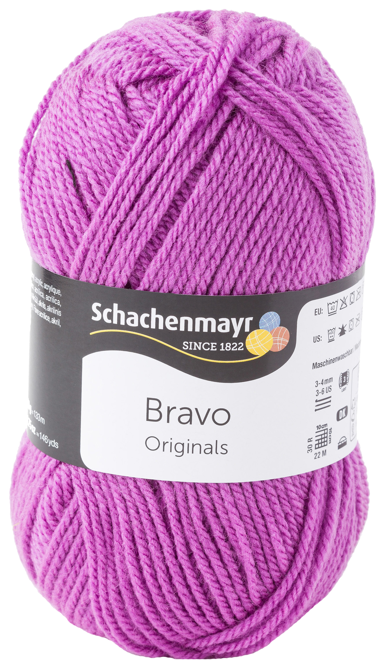 

Пряжа для вязания SCHACHENMAYR 9801211 Bravo original (08307, dalie, лиловый), Фиолетовый, Bravo