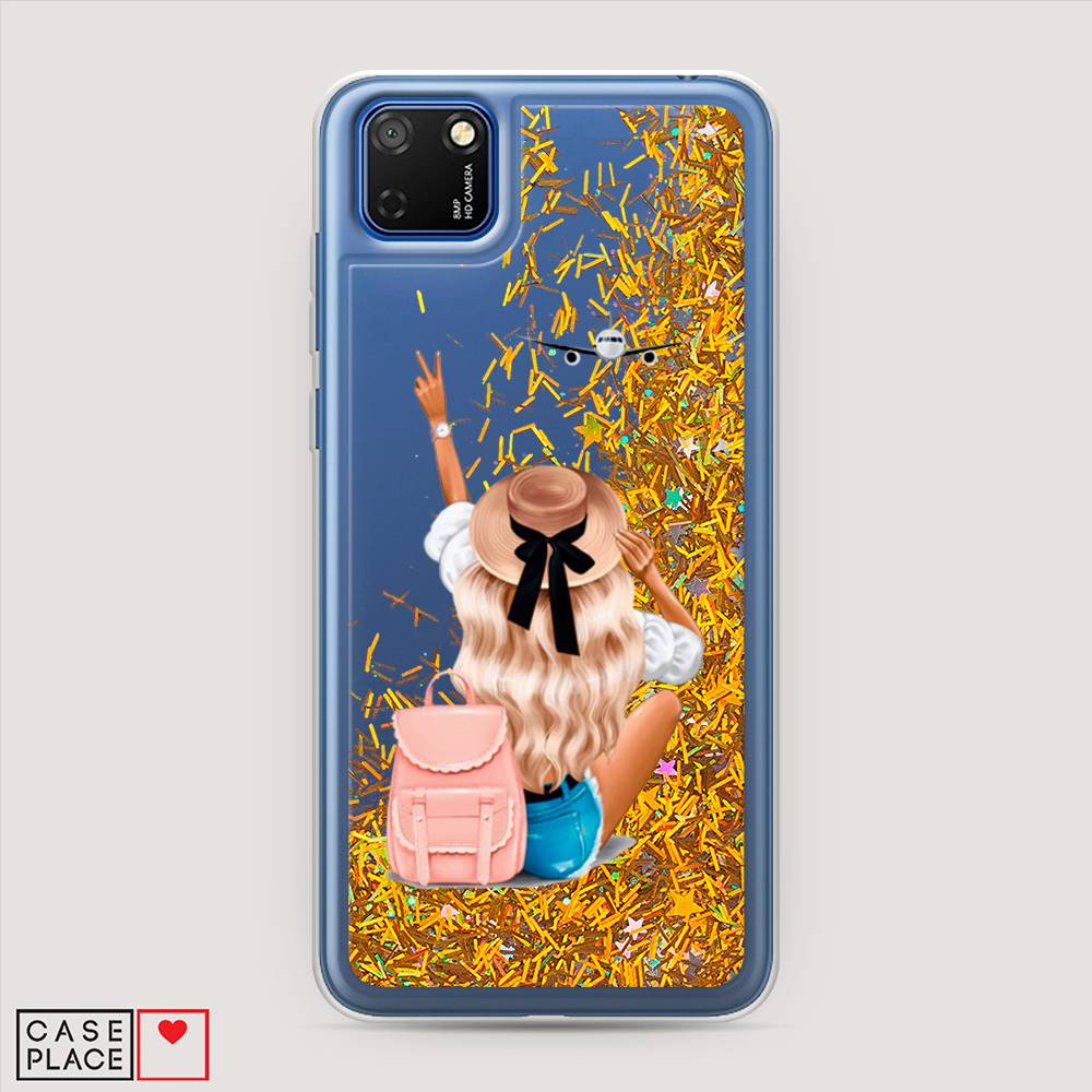 

Чехол Awog на Honor 9S "Автостопом самолетом", Бежевый;розовый;голубой, 6102690-1