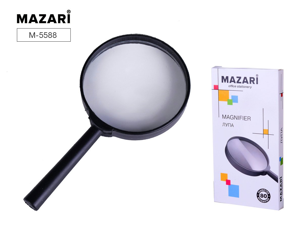 Лупа Mazari 2-кратная d=80мм