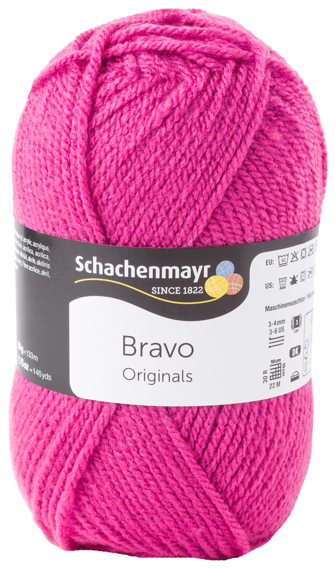 

Пряжа для вязания SCHACHENMAYR 9801211 Bravo original (08289, fresie, т/розовый), Bravo
