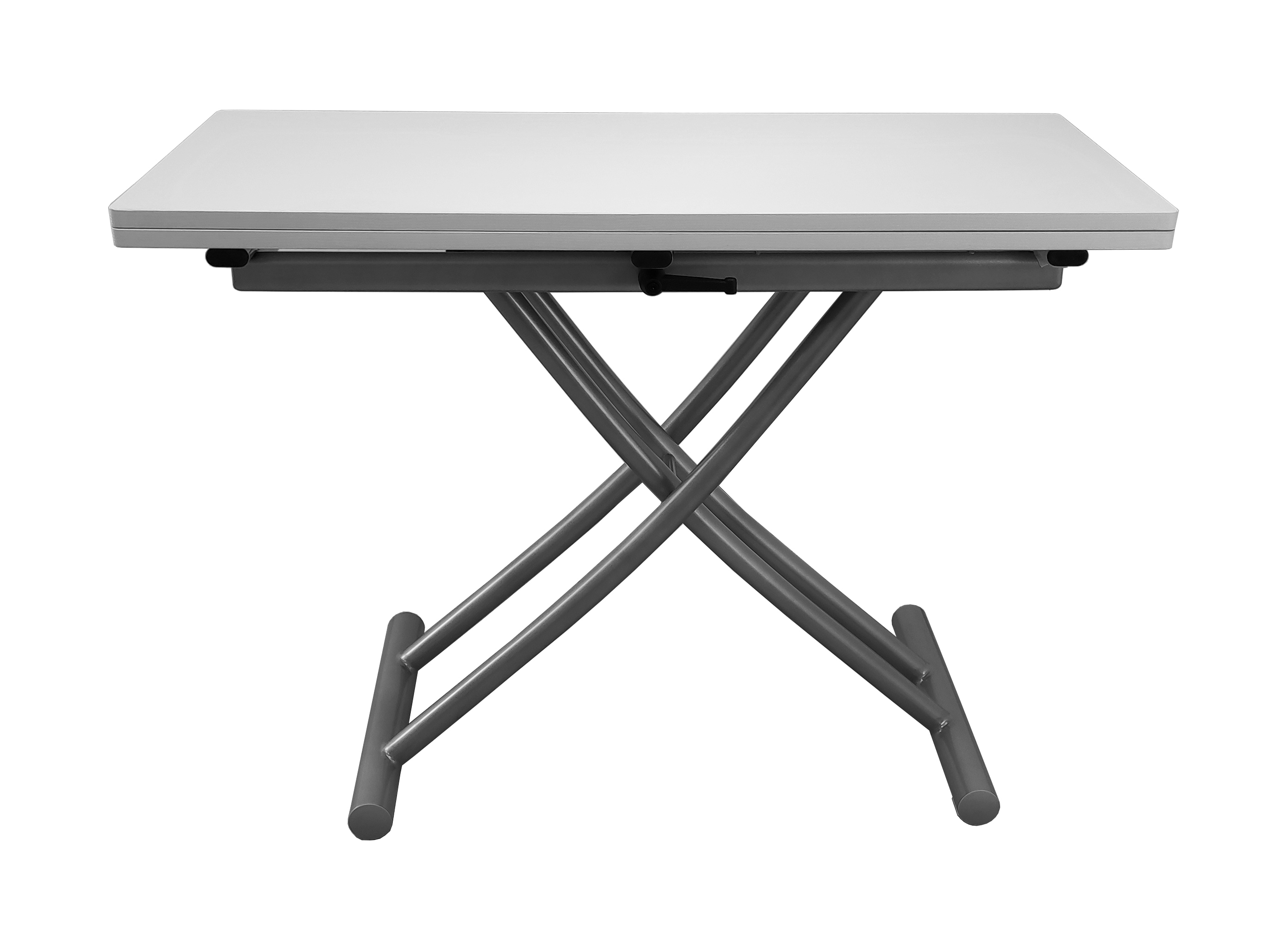 Стол-трансформер обеденный Терминал B2442-3, меламин белый структурированный