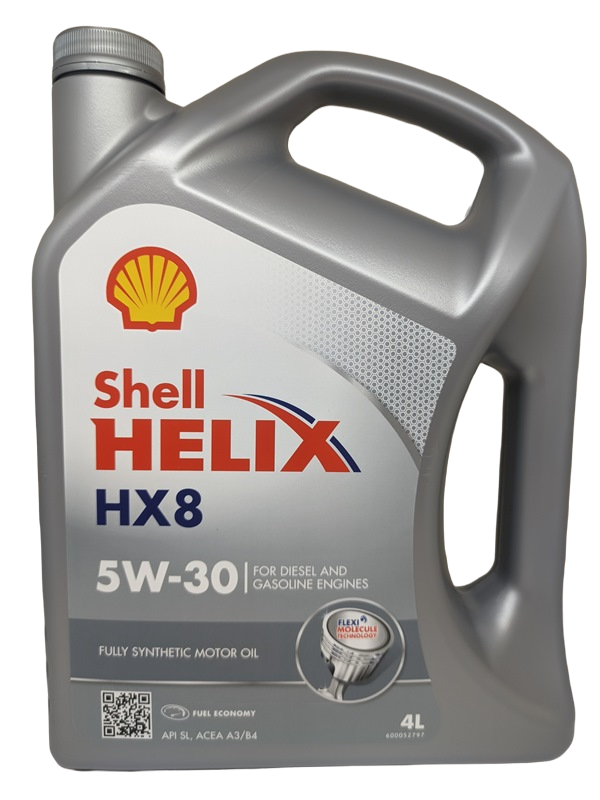 фото Моторное масло shell helix hx8 synthetic 5w-30 синтетическое 4 л