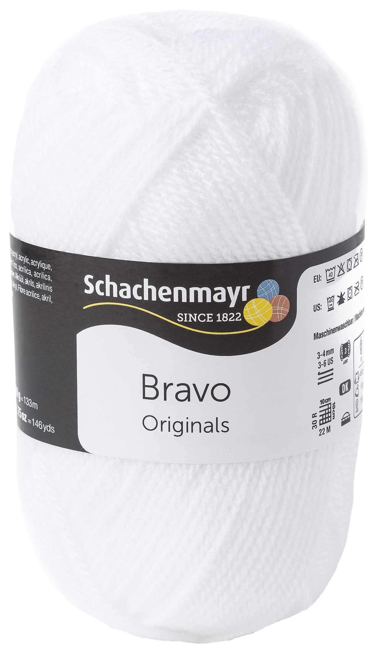 Пряжа для вязания SCHACHENMAYR 9801211 Bravo original (08224, weiss, белый)
