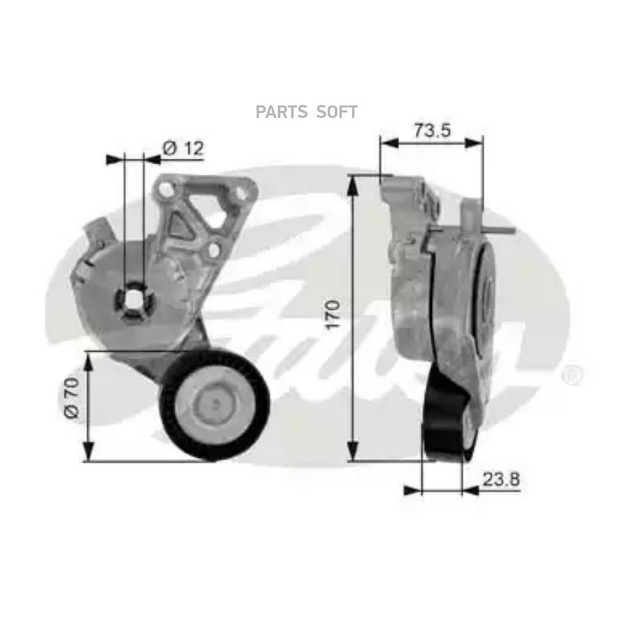 

Ролик автомобильный Gates T38148