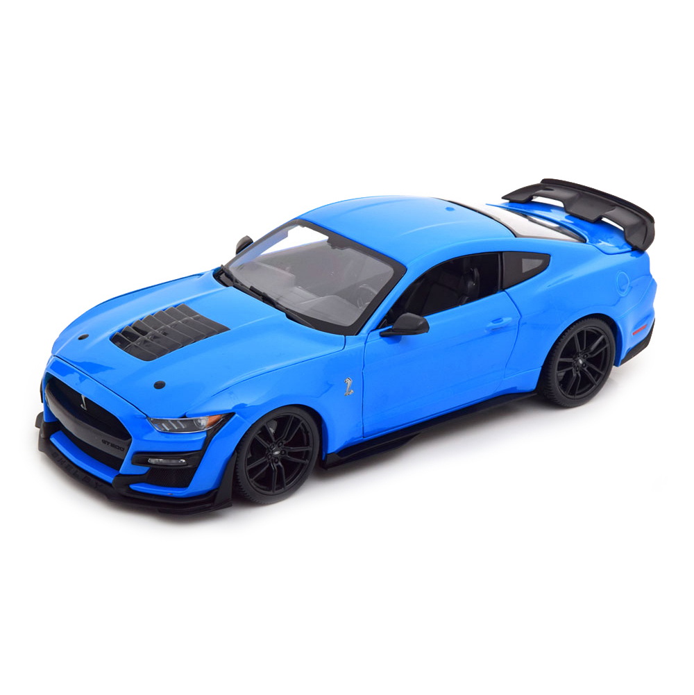 

Машинка Maisto металлическая Ford Mustang Shelby GT500 2020, 1:18, синяя 31452/1, Shelby GT500 2020