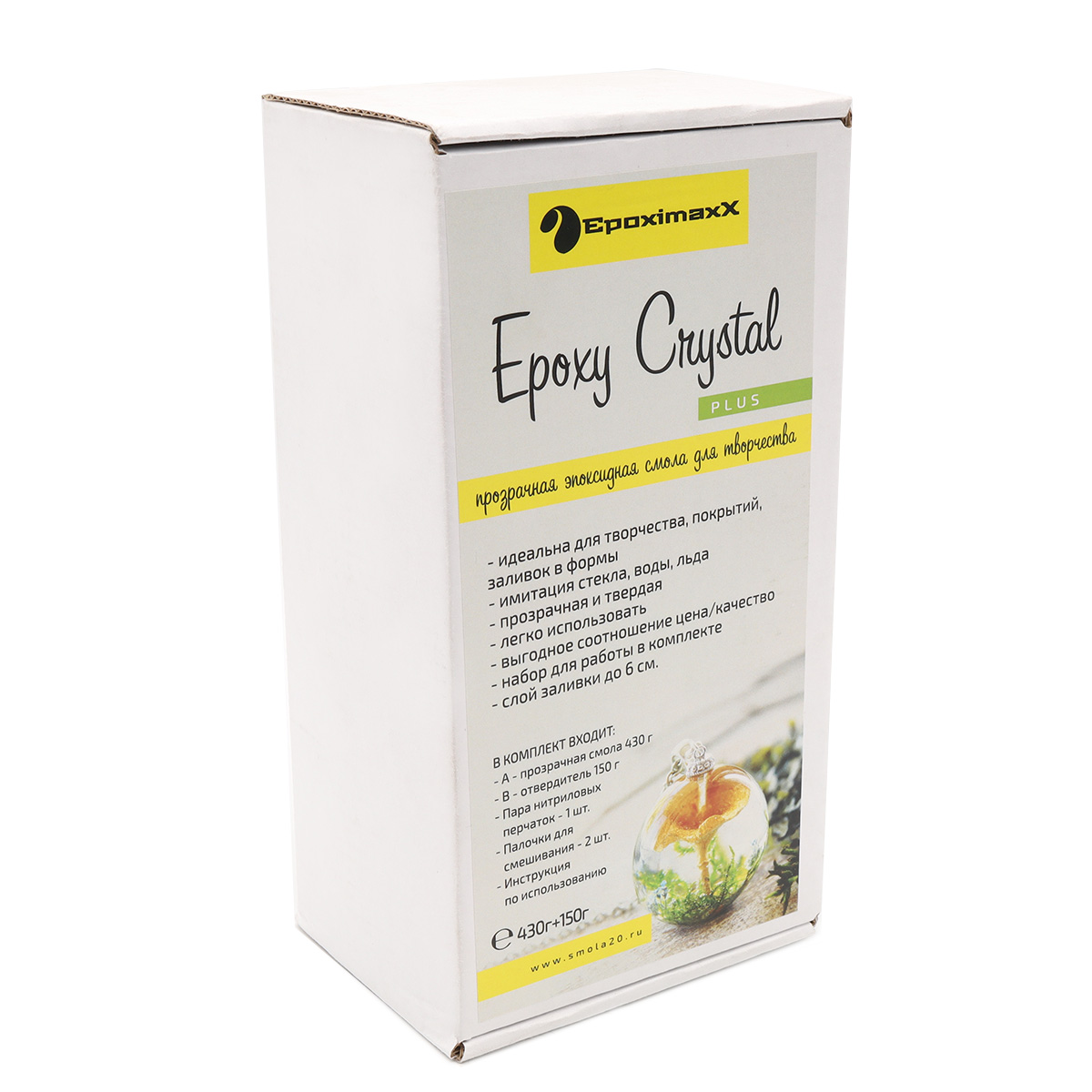 

Ювелирная прозрачная смола Epoxy Crystal PLUS, 580г