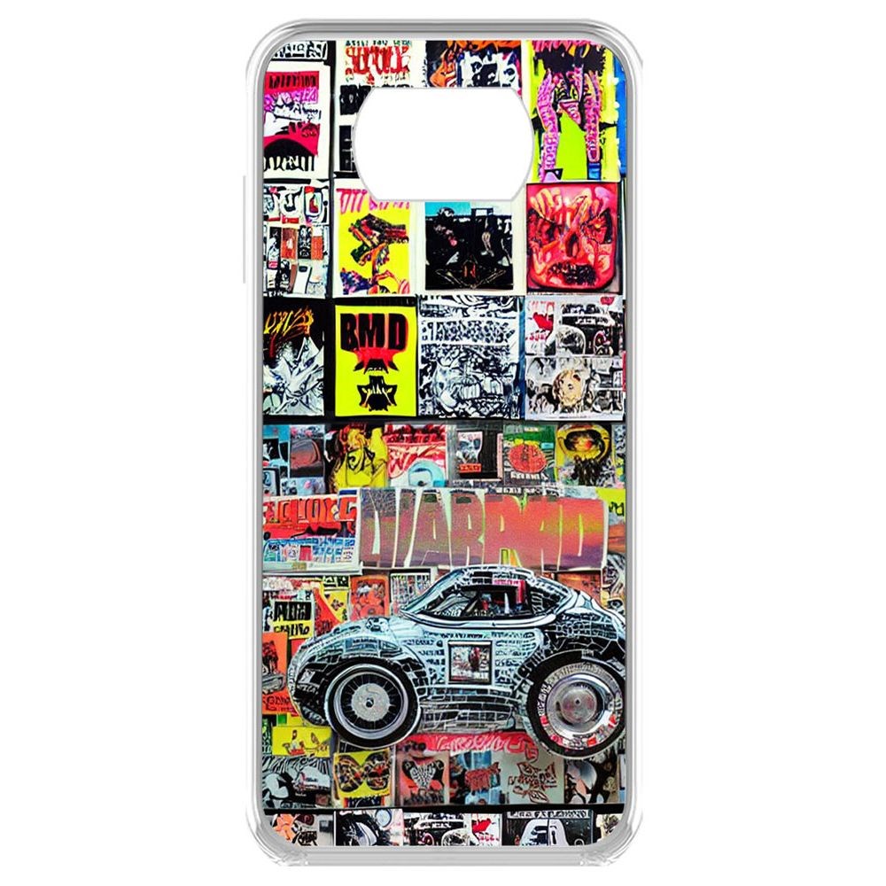 

Чехол-накладка Krutoff Clear Case Автопамфлет для Xiaomi Poco X3 Pro, Прозрачный