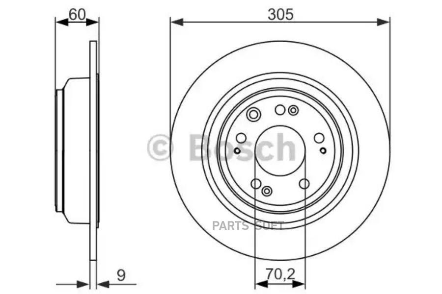 

Тормозной диск Bosch 0986479740