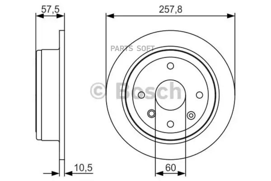 

Тормозной диск Bosch 0986479S08