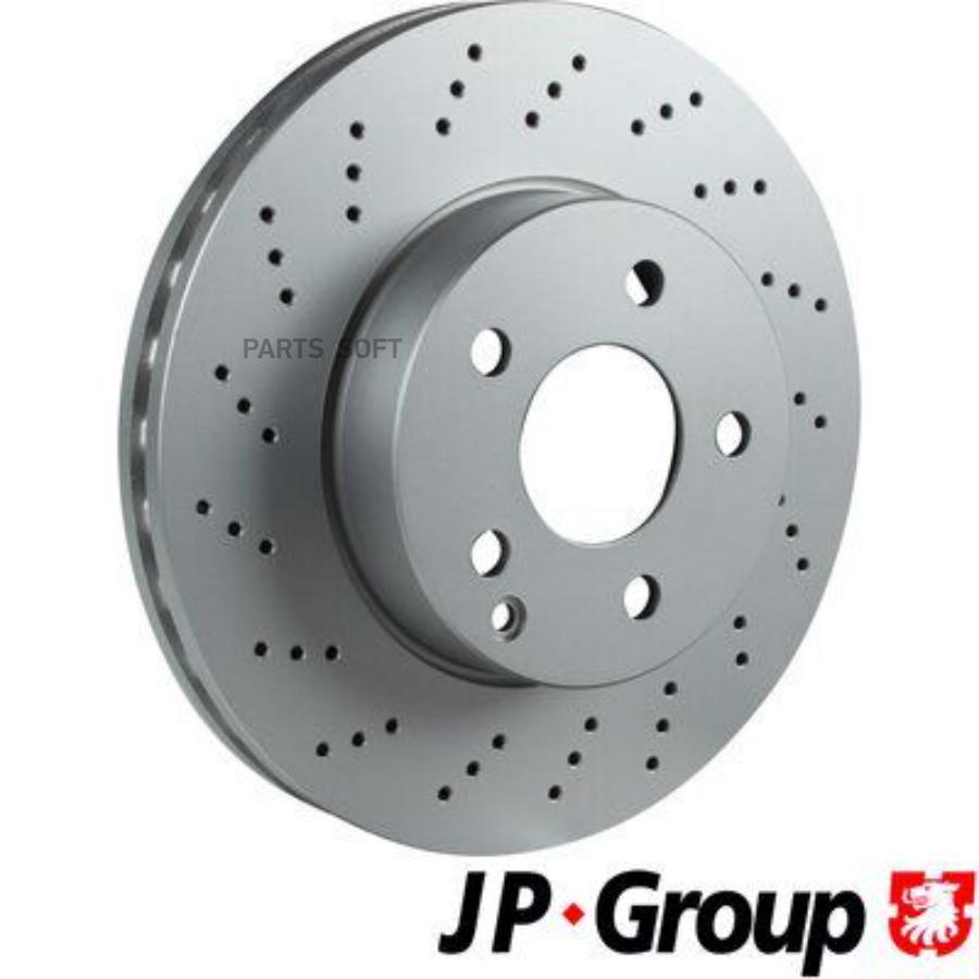 JP GROUP Диск тормозной MERCEDES W204/W212 09- передний D 295мм.с перфорацией