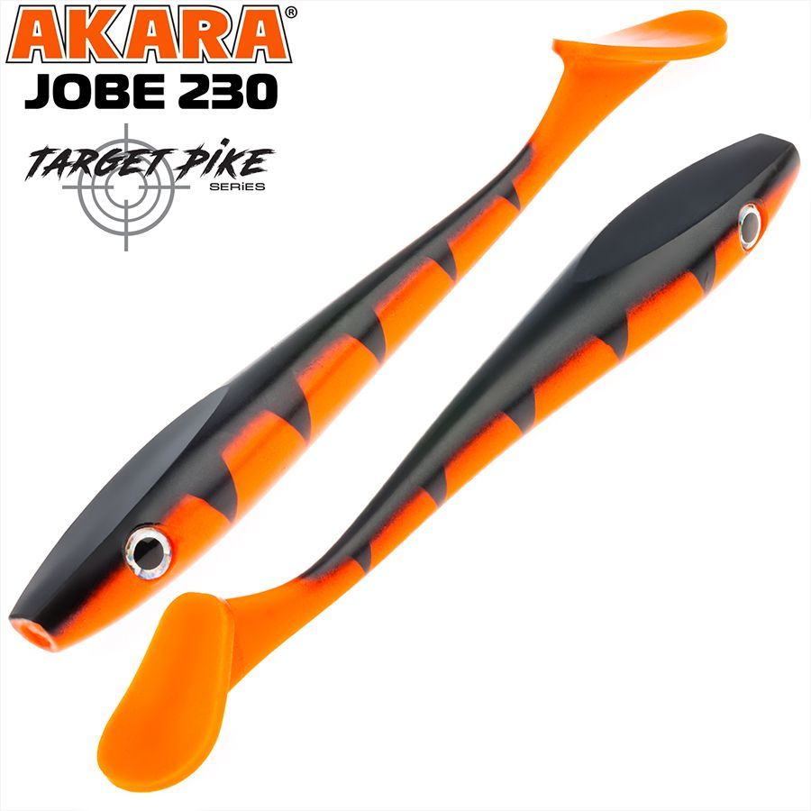 

Силиконовая приманка Akara Jobe Target Pike Big Bait J230-302-F1 1 шт, Jobe Target Pike Big Bait