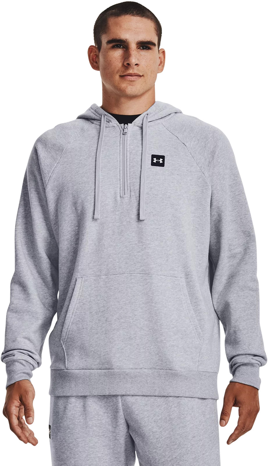 

Толстовка мужская Under Armour UA Rival Fleece 1/2 Zip HD-GRY серая 46-48, Серый, UA Rival Fleece 1/2 Zip HD-GRY