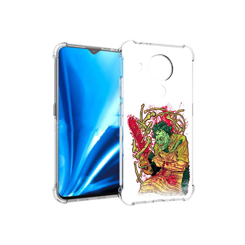 

Чехол MyPads Tocco для Nokia 5.4 яркий мясник (PT156621.100.711), Прозрачный, Tocco