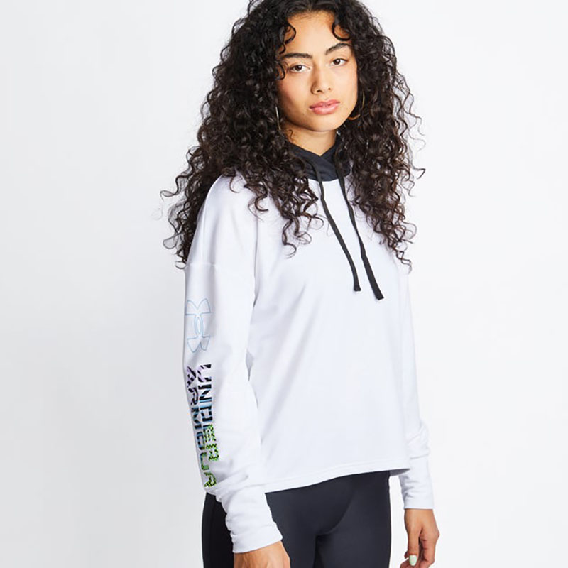 

Худи женское Under Armour 1363259 белое 42-44 RU, 1363259
