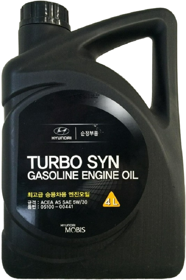 Моторное масло KIA синтетическое Turbo SYN Gasoline A5 SM/CF-4 GF-3 5W30 4л