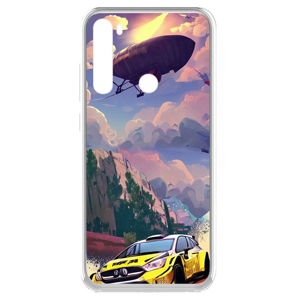 

Чехол-накладка Krutoff Clear Case Гонка для Xiaomi Redmi Note 8, Прозрачный
