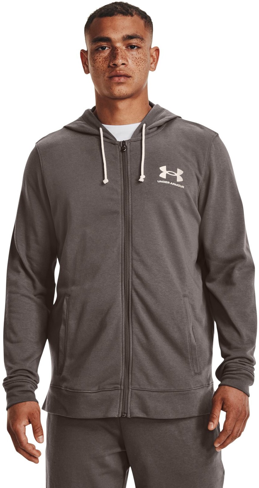 

Толстовка мужская Under Armour UA Rival Terry Lc Fz бежевая 48-50, Бежевый, UA Rival Terry Lc Fz
