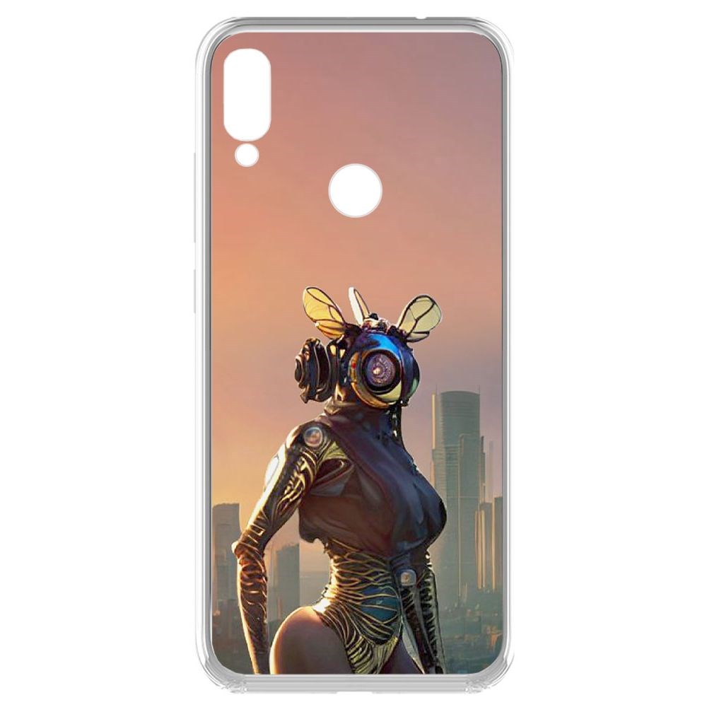 

Чехол-накладка Krutoff Clear Case Женщина-киберпчела для Xiaomi Redmi Note 7