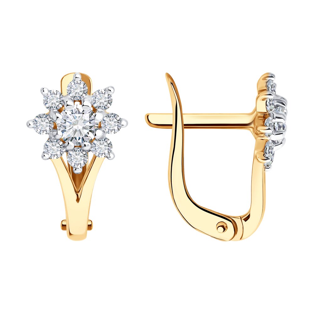 

Серьги из золота Diamant 51-120-02925-1, фианит, 51-120-02925-1