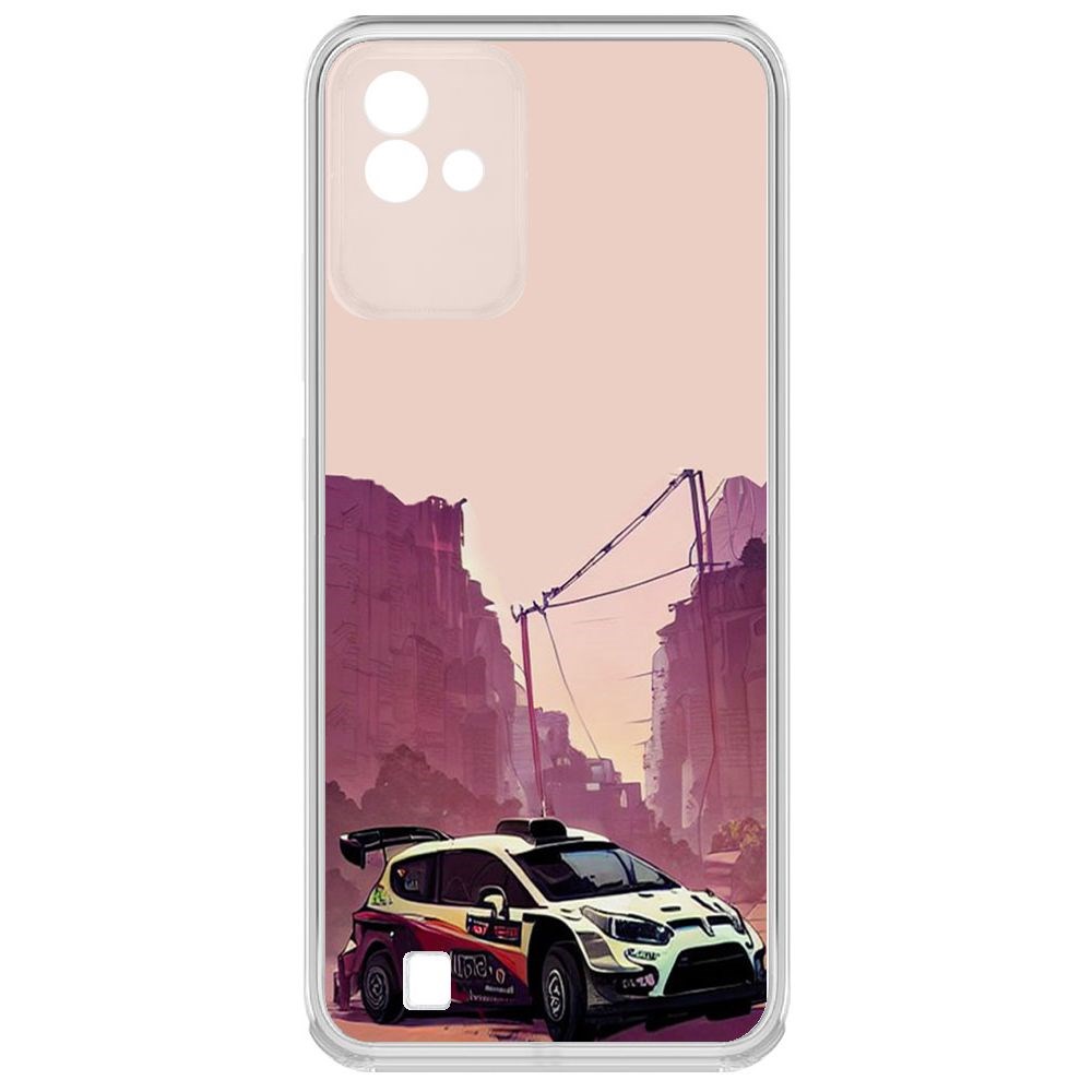 

Чехол-накладка Krutoff Clear Case Гоночный каньон для Realme Narzo 50i