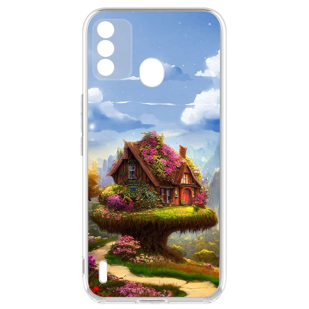 

Чехол-накладка Krutoff Clear Case Дом на дереве для ITEL A48, Прозрачный