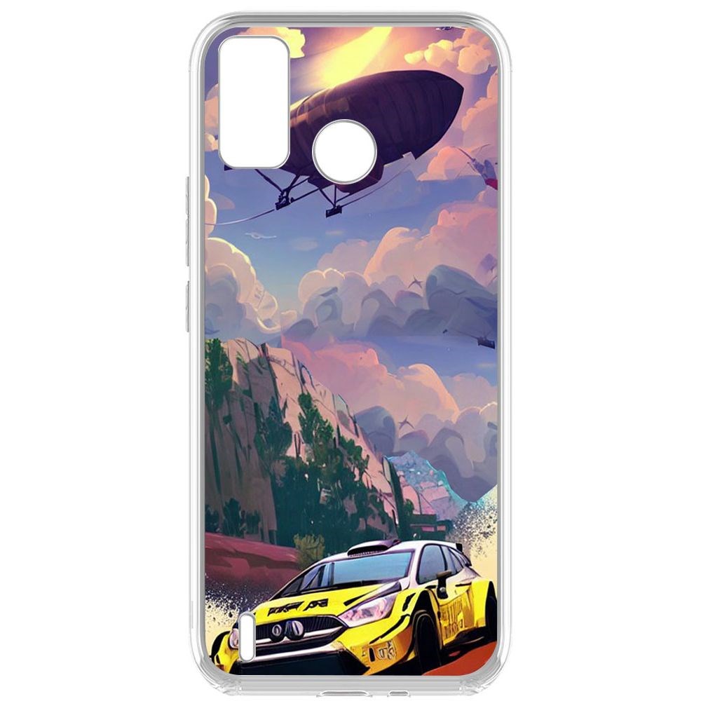 

Чехол-накладка Krutoff Clear Case Гонка для TECNO Spark 6 Go