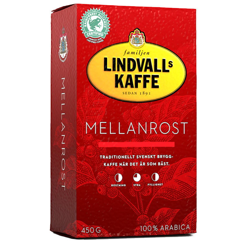 

Lindvalls Молотый кофе Lindvalls MELLANROST, 450 г, Молотый кофе Lindvalls MELLANROST, 450 г