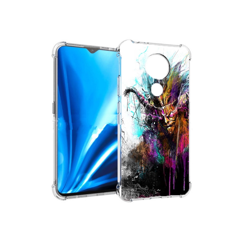 

Чехол MyPads Tocco для Nokia 5.4 яркий дьявол (PT156621.100.709), Прозрачный, Tocco