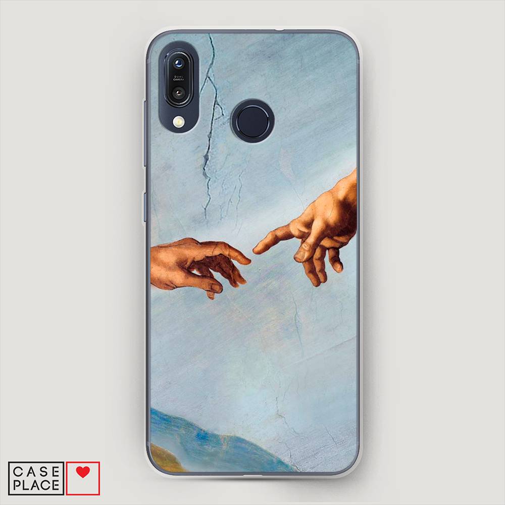 

Чехол Awog на ASUS ZenFone Max M1 ZB555KL "Сотворение Адама", Голубой;коричневый;серый, 43250-9
