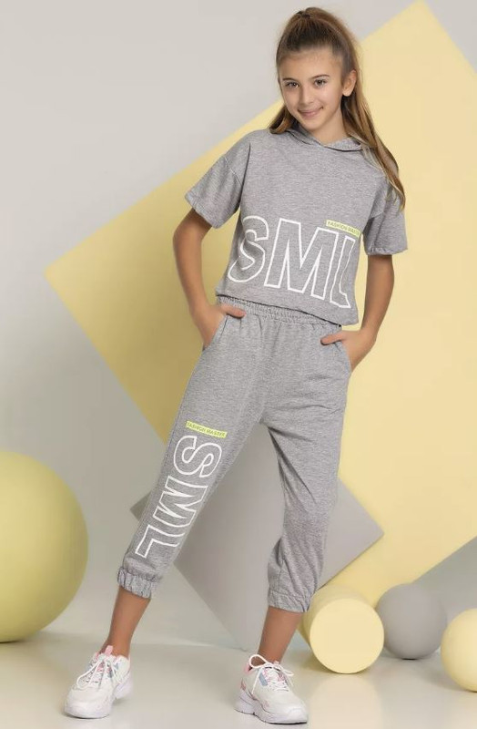 

Костюм повседневный детский Smile 7011, серый, 134, 7011