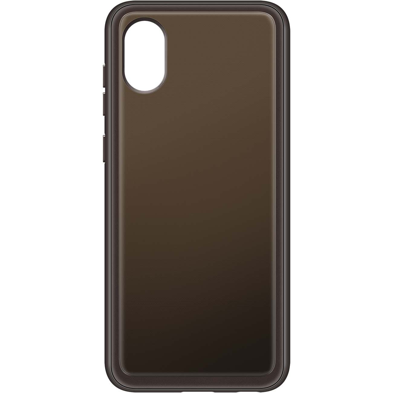 

Чехол Samsung Soft Clear Cover для Galaxy A03 Core, черный, Soft Clear Cover