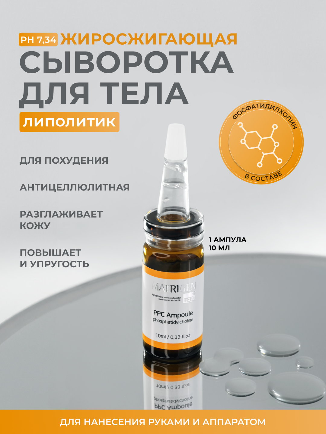 Сыворотка для тела Matrigen PPC Ampoule для мезороллера 1 шт х 10 мл