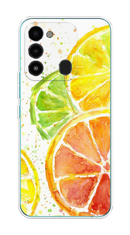 

Чехол на Tecno Spark Go 2022/8С/9 "Цитрусовые", Белый;желтый;красный;зеленый, 301350-1