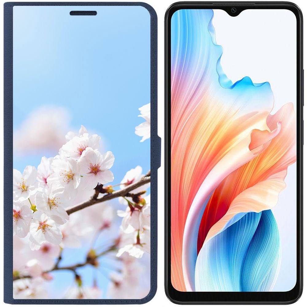 

Чехол-книжка Krutoff Eco Book для Oppo A38 4G Цветение (синий)
