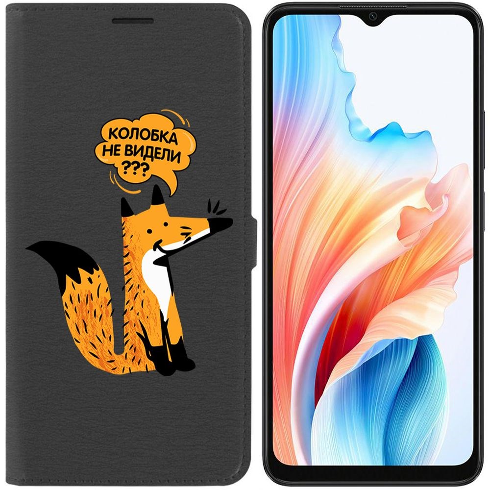 

Чехол-книжка Krutoff Eco Book для Oppo A38 4G Лиса (черный)