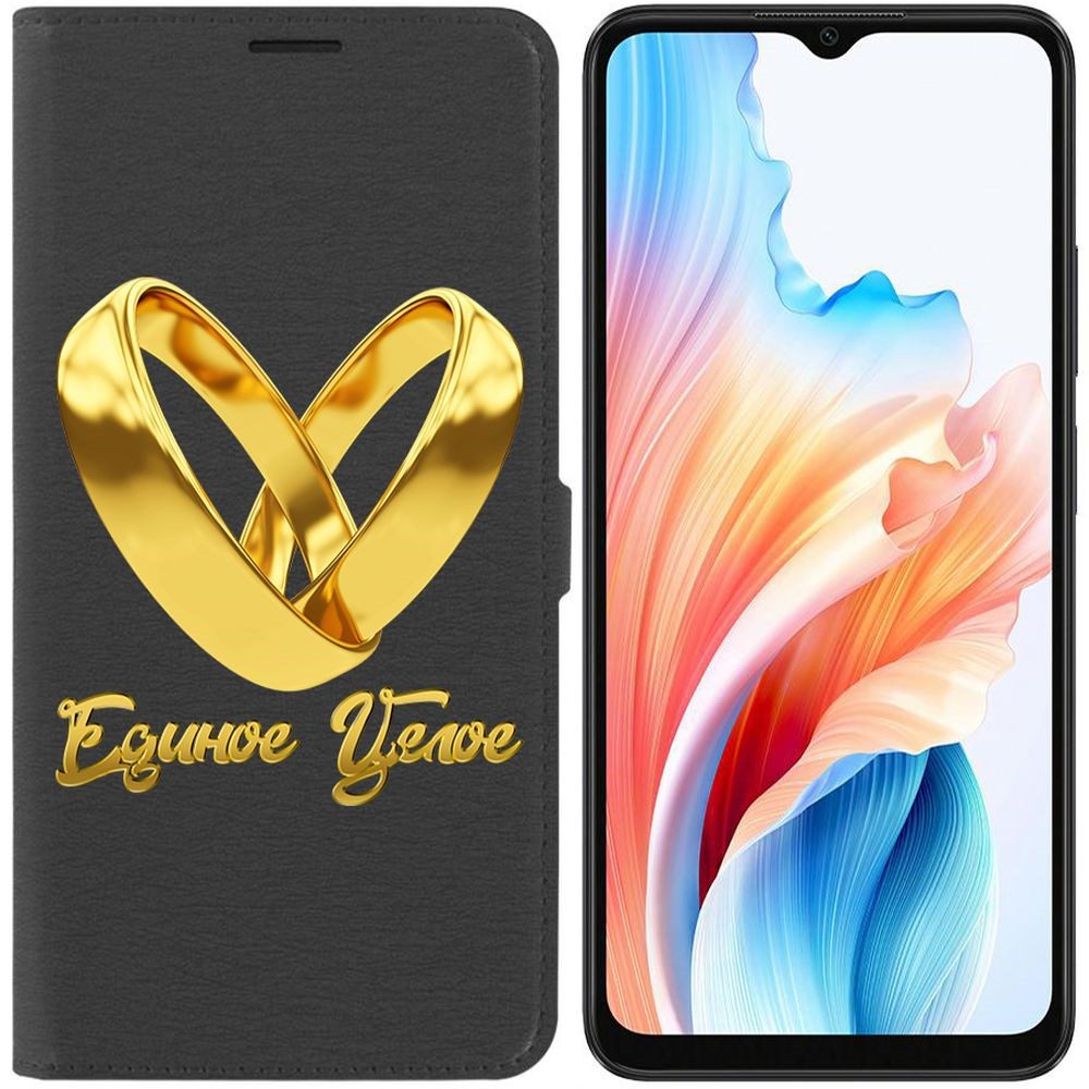 

Чехол-книжка Krutoff Eco Book для Oppo A38 4G Единое целое (черный)