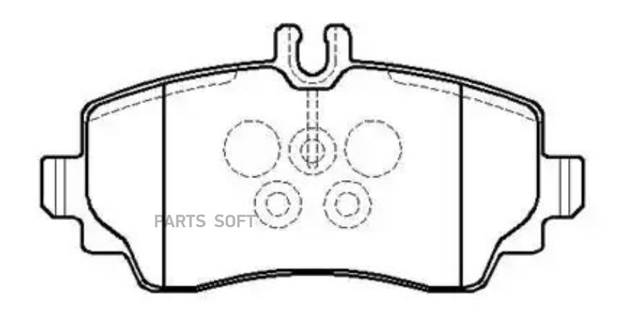 

Колодки тормозные дисковые BENZ W168 1шт HSB HP9607