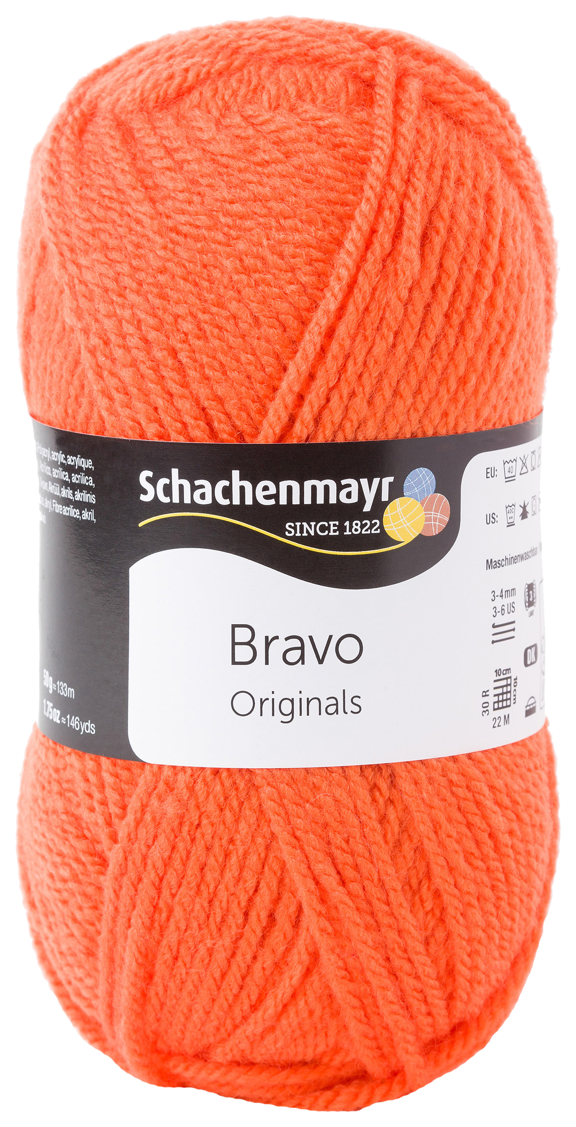 

Пряжа для вязания SCHACHENMAYR 9801211 Bravo original (08192, kurbis, тыквенный), Оранжевый, Bravo