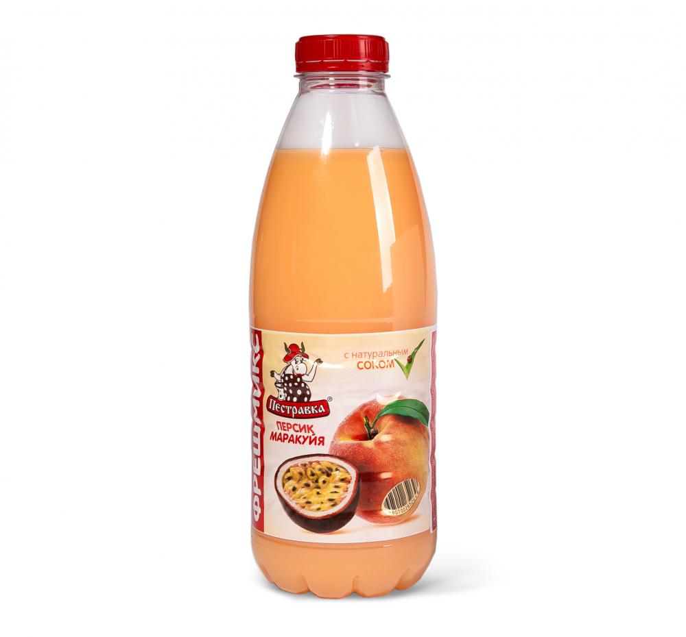 Сывороточный напиток Пестравка персик-маракуйя пастеризованный 930 мл