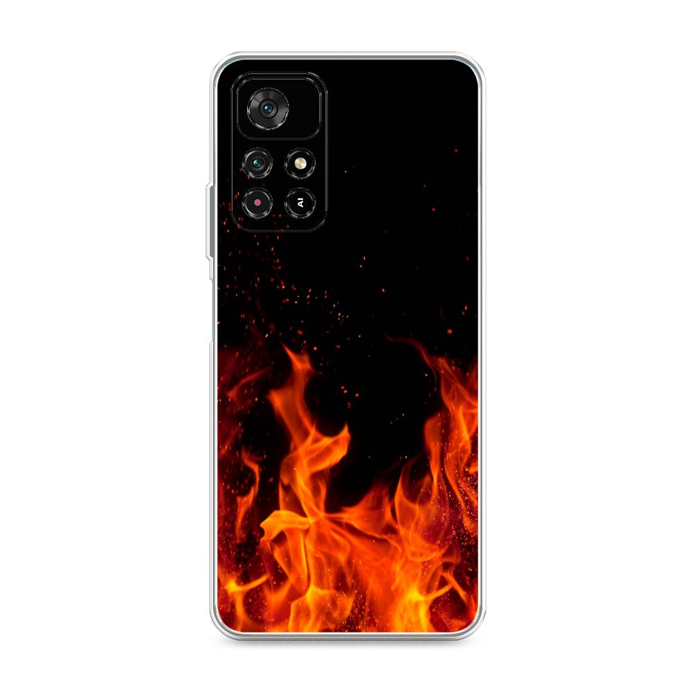 фото Силиконовый чехол "все в огне" на xiaomi redmi note 11t 5g awog