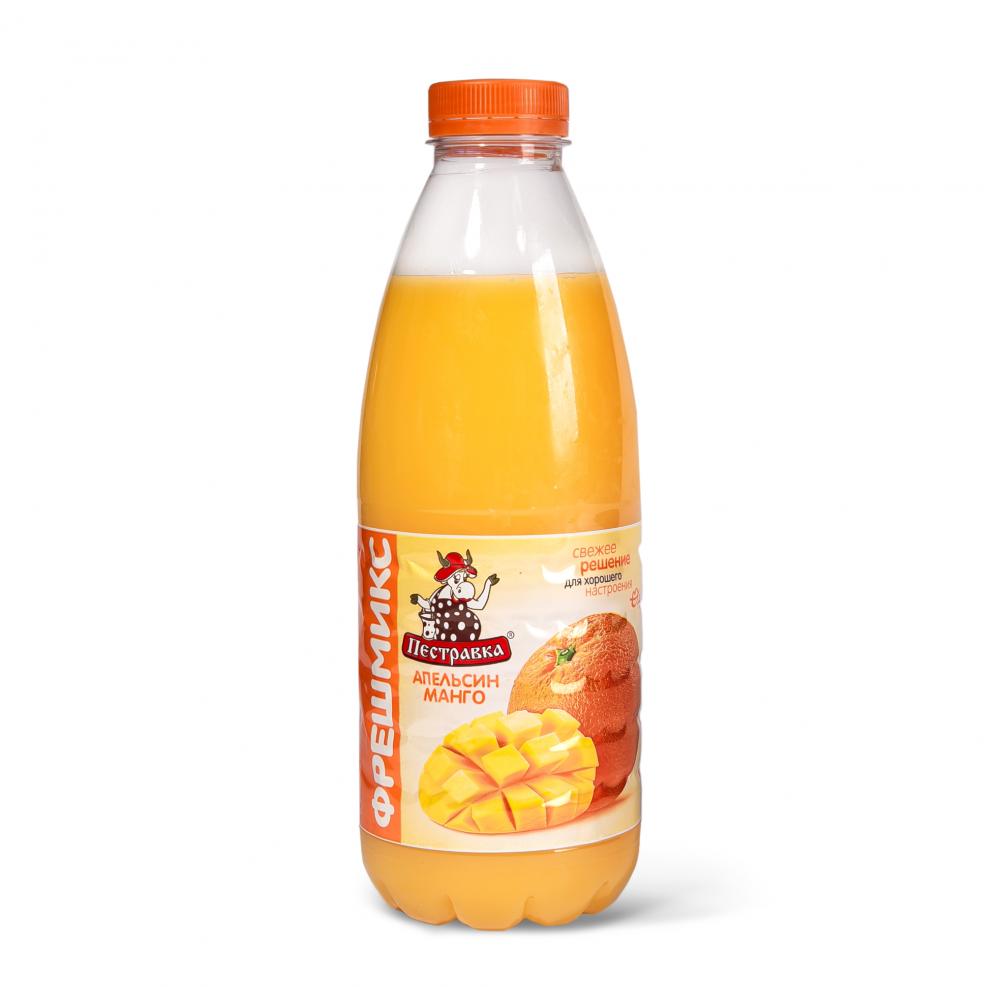 Сывороточный напиток Пестравка апельсин-манго пастеризованный 930 мл